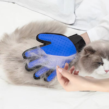 Pet Grooming Glove for Cats and Dogs - Deshedding Brush and Bath Massage Tool