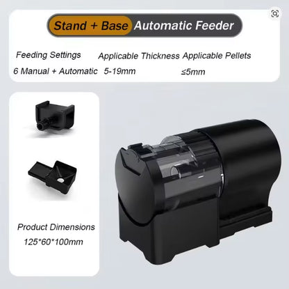 Automatic Fish Feeder with 100ML Capacity, Battery Operated and Programmable Timer for Aquariums - Ideal for Vacation Use