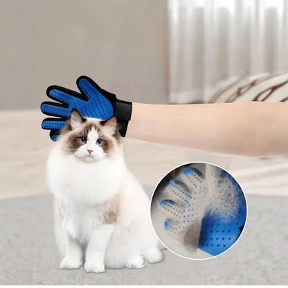 Pet Grooming Glove for Cats and Dogs - Deshedding Brush and Bath Massage Tool