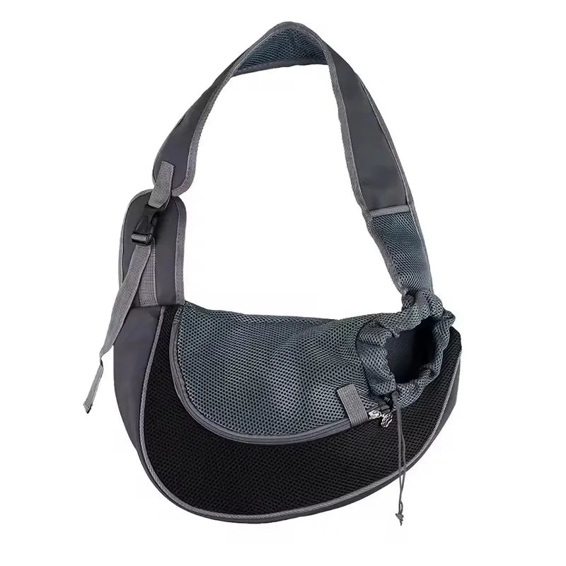 Pet Carrier Backpack - Breathable Mesh, Lightweight, Wear-Resistant Crossbody Sling Bag for Dogs and Cats - Ideal for Outdoor Travel