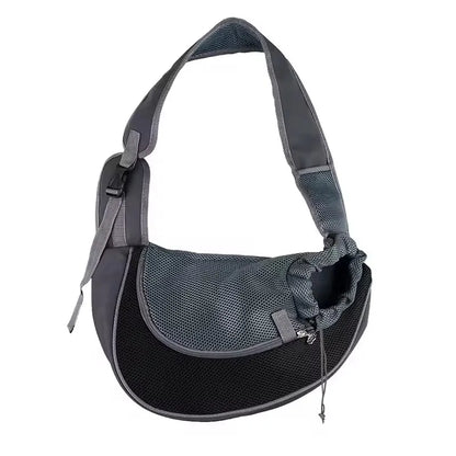 Pet Carrier Backpack - Breathable Mesh, Lightweight, Wear-Resistant Crossbody Sling Bag for Dogs and Cats - Ideal for Outdoor Travel