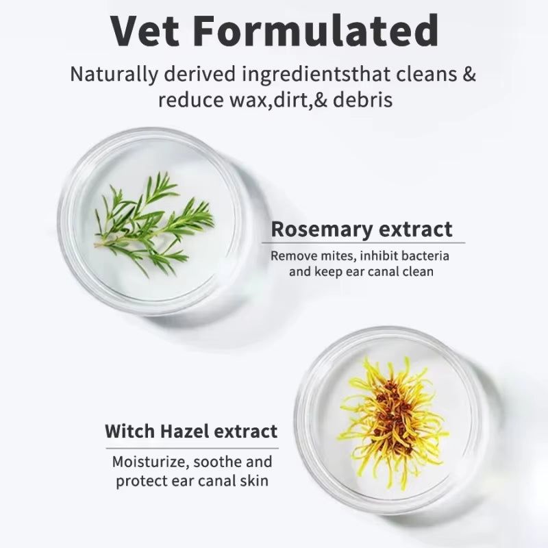 Disposable Pet Ear Cleaning Wipes with Finger Covers for Convenient Ear Care and Mite Removal