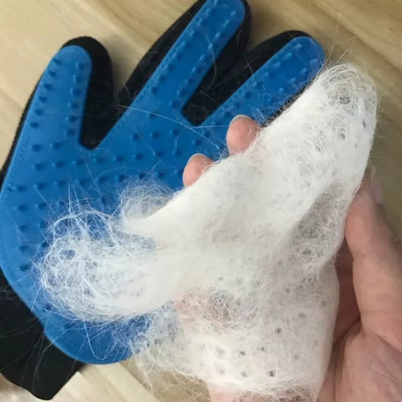 Pet Grooming Glove for Cats and Dogs - Deshedding Brush and Bath Massage Tool