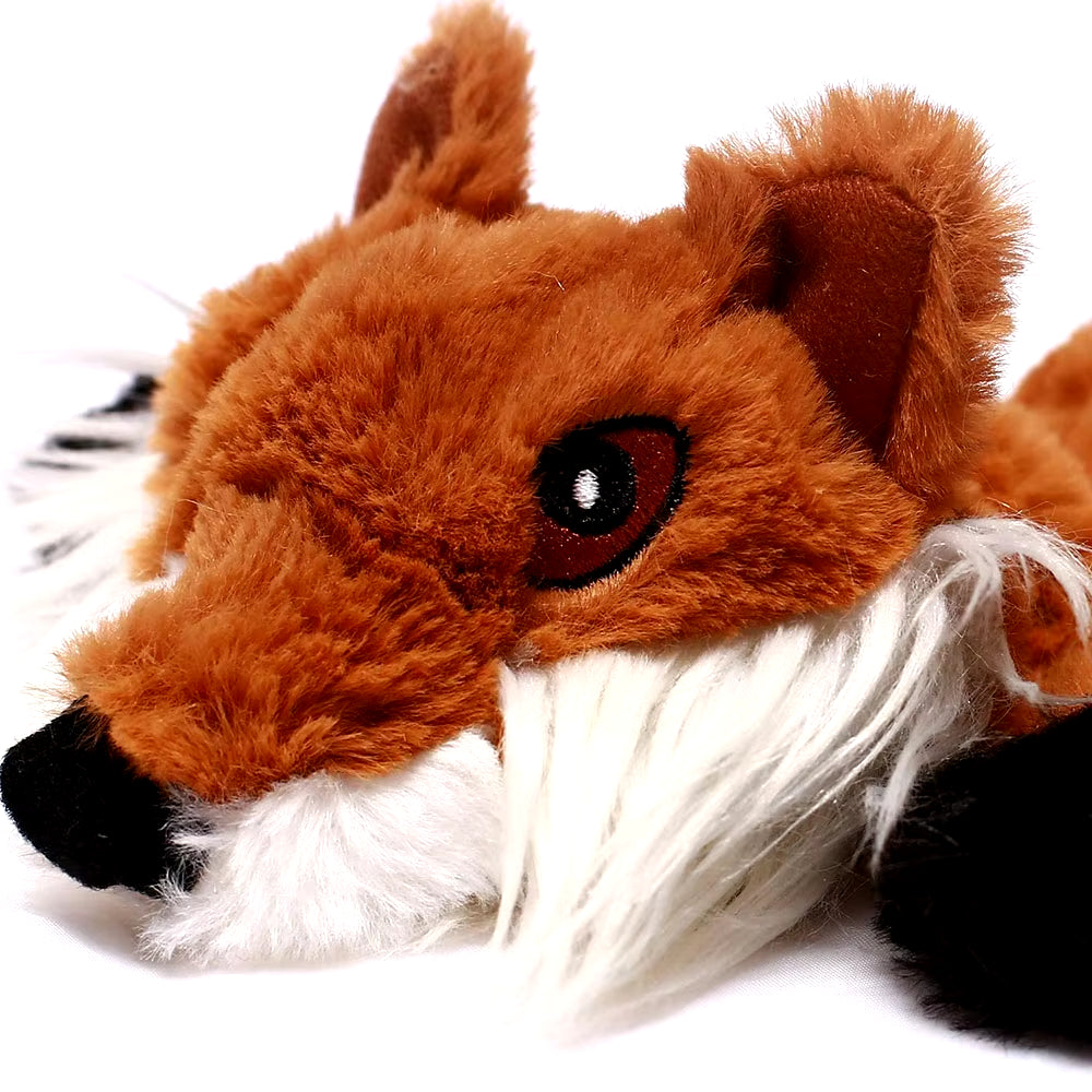 Durable Stuffingless Plush Dog Toy with Squeakers - Fun Simulated Animal Design for Chewing and Crinkling